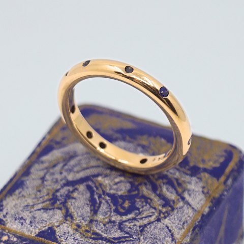 C. Antonsen; Ring in 14k gold set with sapphires C. Antonsen; Ring in 14k gold set with sapphires